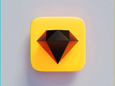 Sketch Icon 3d 3dicon animation app design icon illustration interface logo mac macos osx sketch sound ui vector