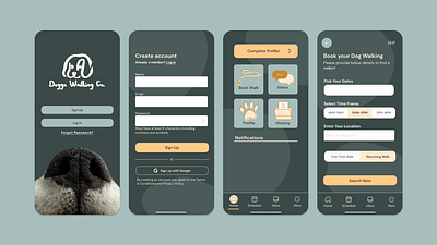 Doggo Walking Co. | A Dog Walking App Case Study design dog walking app product design ux