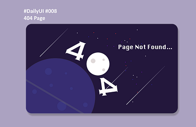 DailyUI008 -404Page- 404 404page app dailyui design dribbble graphic design illustration ui uidesign web webdesign
