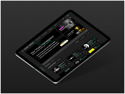 Music Marketplace UI dark dark theme ghost producing market music music landingpage music market music marketplace music tracks tracks tracks for sale ui web design website website design