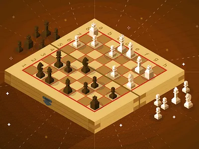 Pick a piece aftereffects animación animation chess design flat gambit horse illustration illustrator inktober piece