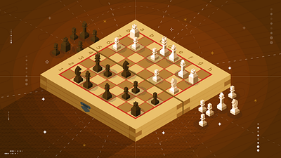 Pick a piece aftereffects animación animation chess design flat gambit horse illustration illustrator inktober piece