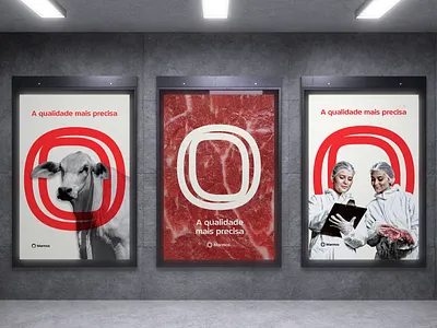 Marmos brand branding design logo logotype marbling meat poster slaughterhouse subway vector wall