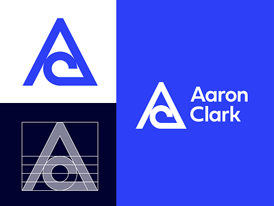 Aaron Clark branding clean design filmmaker identity lettermark logo logodesign minimal modern photographer logo simple uniquelogo vector videographer