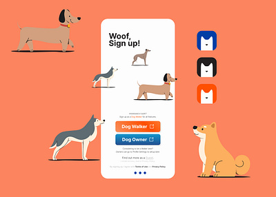 Dog Walking App - WagSg app design dog dog walking product design ui ux