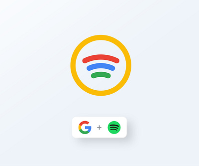 Google + Spotify branding design graphic design inspiration logo logo design logo inspiration redesign
