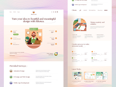 Freelancer Profile Web 🤓 avatar branding chart dashboard designer desktop freelancer green icon illustration logo mobile orange orely profesional profile responsive ui ux website