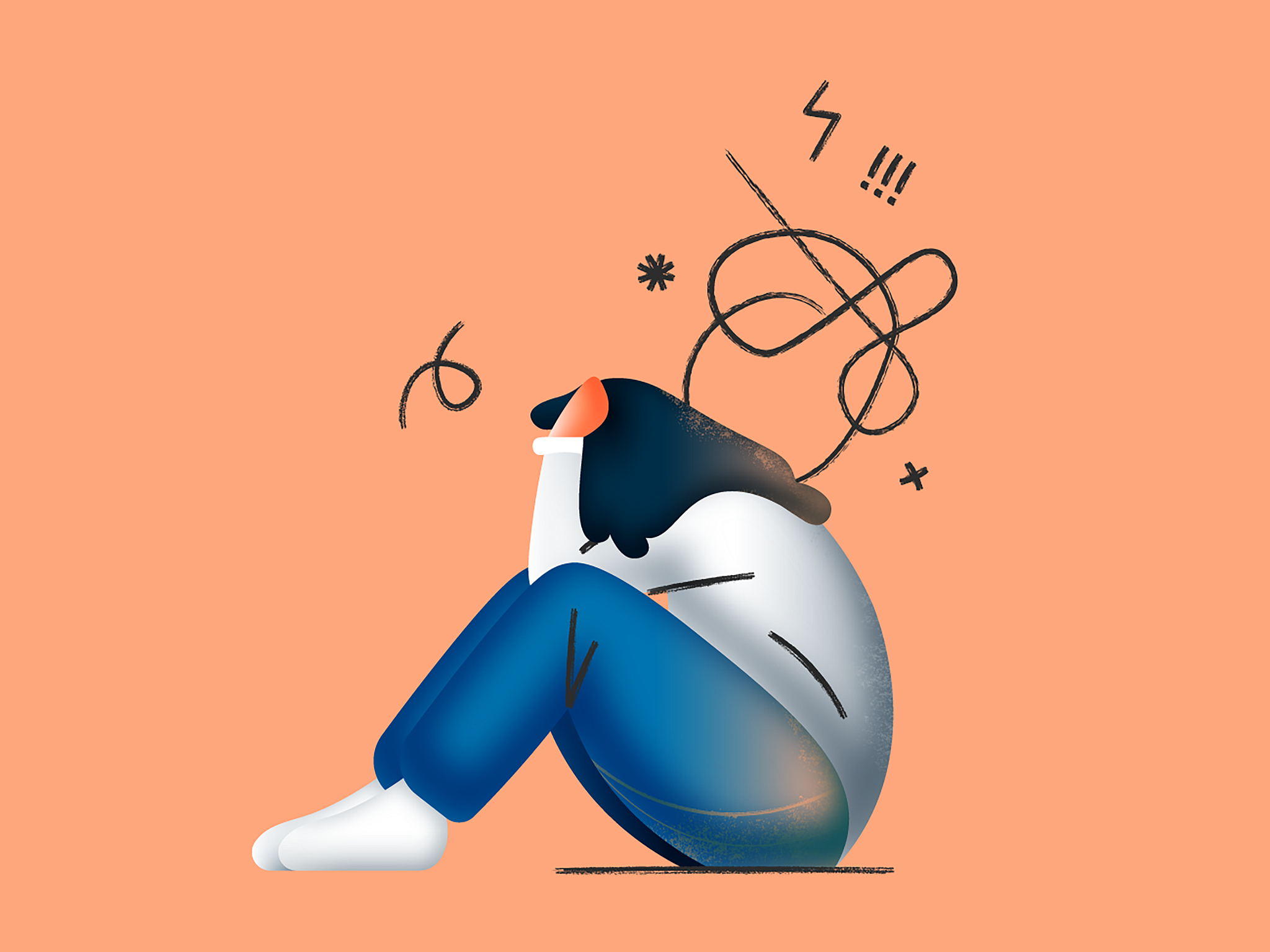 Anxiety by Katrina Navasca 🥤 for Siege Media on Dribbble