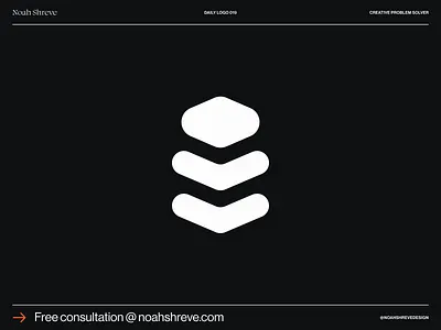 Daily Logo 019 daily logo logo minimal logo stacked
