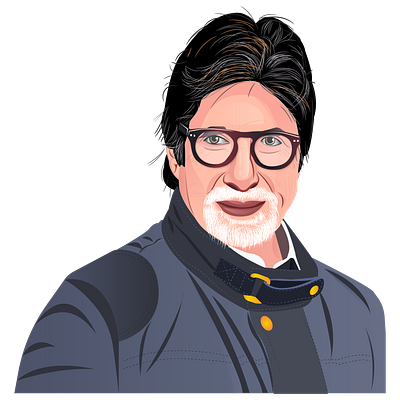 Vector Portrait of Amitabh bachchan design graphic design illustration vector