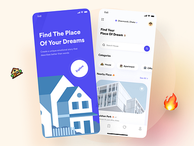 Real Estate App app app design application booking design house ios minimal mobile mobile app design property real estate real estate agency real estate agent real estate app real estate branding typography ui uiux ux