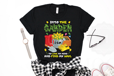 Gardening T-Shirt Design branding design designer etsy garden gardener gardening gardening t shirt gardening t shirt design graphic design green illustration logo merch by amazon my garden plant pod soul t shirt design vector