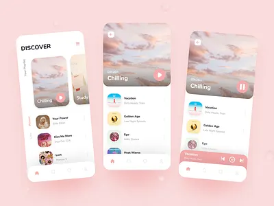 Music Player App app design mobile mobile app design ui ui design