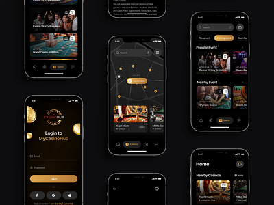 MyCasinoHub - Mobile App app design interface mobileapp motion motion graphics ui uidesign ux