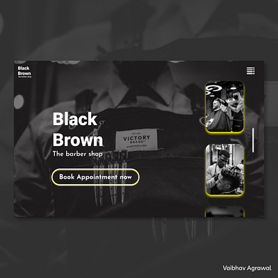 Black Brown branding graphic design ui