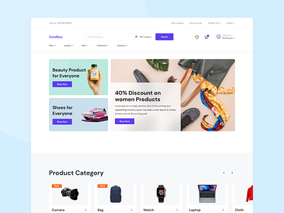 E commerce Landing page design e commerce hellodribbble landing page landing page design landing page ui minimal ui