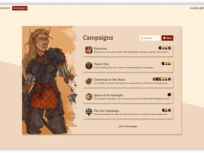 Tableplop Campaigns Picker ui web web design