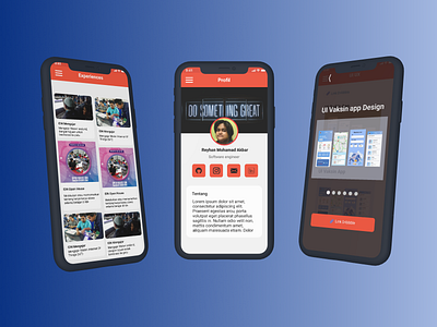 UI portofolio App animation app design ui uidesign uiinspiration ux uxinspiration