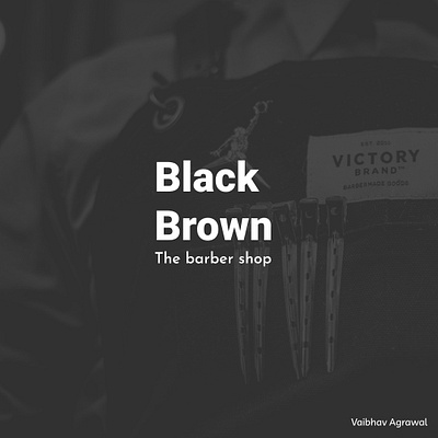 Black Brown graphic design logo ui