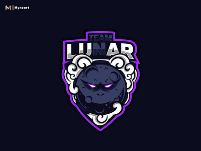 Lunar team logo character design esports illustration logo sports logo team vector