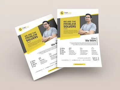 Corporate Flyer Template Design advertisement branding graphic design readyflyer