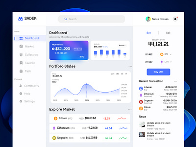 Cryptocurrency Dashboard cryptocurrency dashboard dashboard ui ui