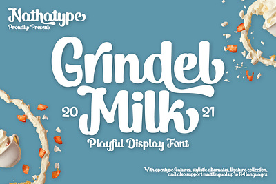 Grindel Milk - Display Font branding design font fonts logo logotype typeface typography