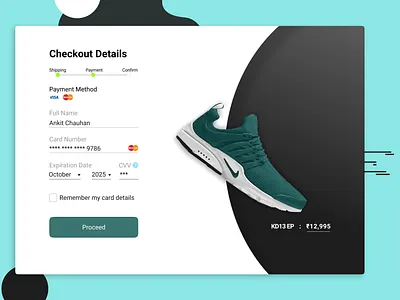 Credit Card Checkout branding dailyui ui