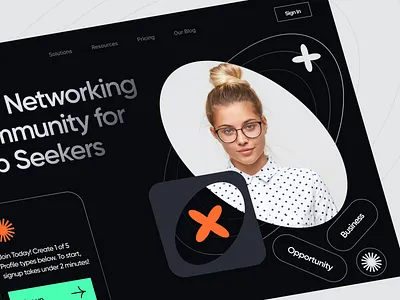 Opportico - branded website branding business design elements graphic graphic design illustration inspiration landing trend ui uidesign web webdesign website