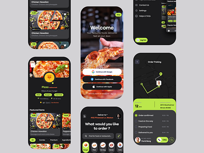 Food Delivery App app app design burger cooking delivery design food foodie messenger pizza profile restaurant ui ux