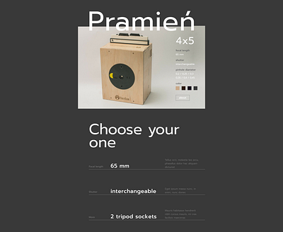 Website design of pinhole cameras ui ux ui web figma web site webdesign website