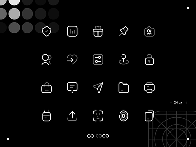 COCO v2 - 200 Free Essential Icon app coco design icon icon set iconography iconpack iconset minimal mobile ui website