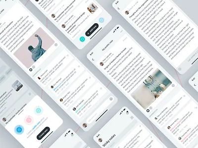 Notes Mobile App iOS (Notes for sharing) business app design ios minimal mobile app design mobile ui notes app organizer ui uxui designer