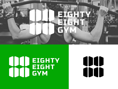 EIGHTY EIGHT GYM LOGO branding graphic design logo