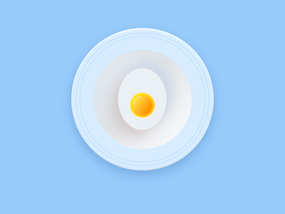 Vector breakfast 2d blue branding cartoon color colorfull design egg flat food funny illustration logo symmetry vector vintage white