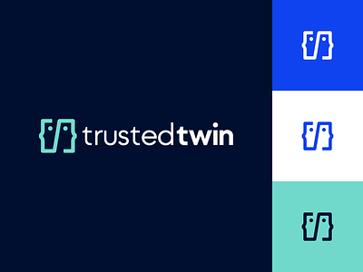 Trusted Twin Brand branding clean design logo