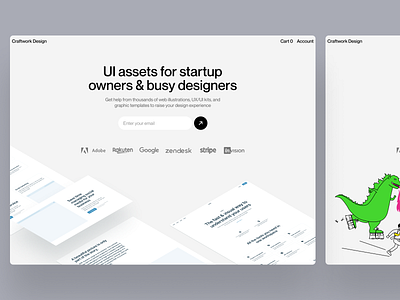 Craftwork Design 🌿 application craftwork design illustration illustrations landing product release sale ui ux uxui vector web website