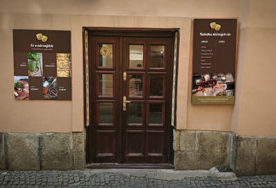 Promotional sign Sýrárna banner promotion