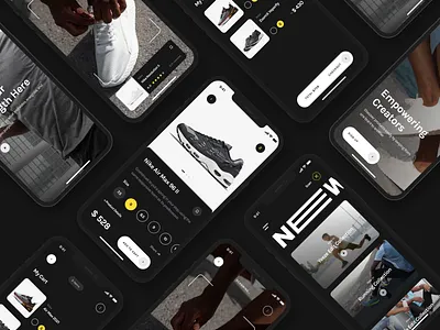 Fashion Store Mobile App dark ui dropshipping e commerce ecom mobile app designer mobile store qclay shop app shopify app design shopify store design shopping store app uiux designer