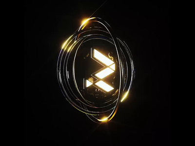 Redbrick NFT Anniversary Year 3 3d 3dart animation animation art blockchain c4d design ethereum gold loop motion art motion graphics motiondesign octane polygon render token