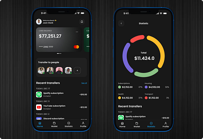 Mobile Banking App app bank ui