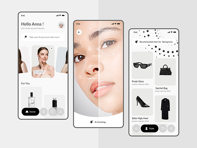 Personal Color APP | UI Mobile App Design aibeauty aiforyou app design creative genstyle mobile app personal color personal color app ui ux design ui design