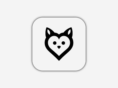 Cat and Heart Love Logo animal animal love brand branding business cat cute design graphic design heart icon illustration joyful logo love minimal minimalist pet vector wild