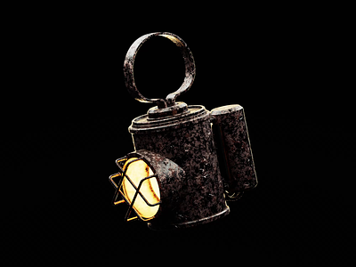 Metered Measures 3d 3d animation animated animation blender blender3d dark flash flashlight illustration isometric lamp lantern light metal night rust