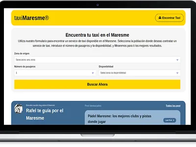 TaxiMaresme – Conectando viajeros y descubriendo el Maresme branding web