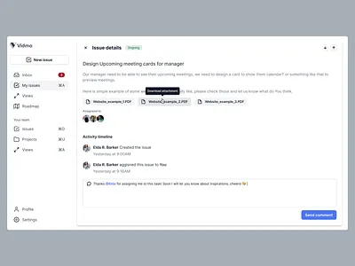 Project Management tool - VidmoSystem analytics dashboard data board design system kanban board management planner product design project management project management tool project tool roadmap tasks team manager team task app todo ui ux web app web application