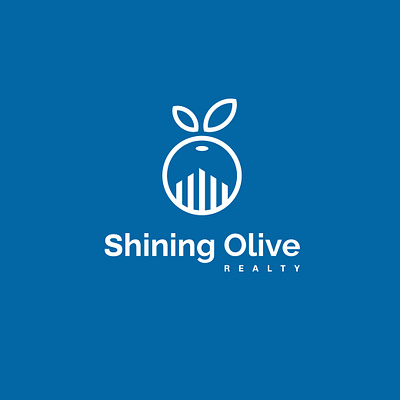 Shining Olive Realty blue logo building building logo design fruit logo fruit with building logo logo minimalistic logo design olive olive logo olive with shining logo professional professional logo design real estate real estate logo realty realty logo shinig shining olive realty logo design