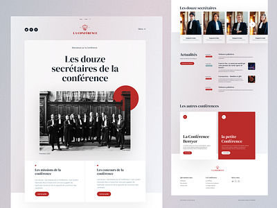 La Conference 🥑 avocat branding card cards conference glassmorphism homepage la conference lawyers light minimal paris ui