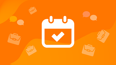 Schedule, meeting icon artwork illust illustration meeting orange plan schedule