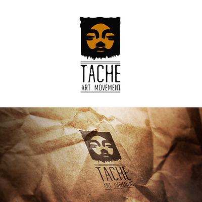 TACHE ART MOVEMENT branding design ill illustration logo painting vector